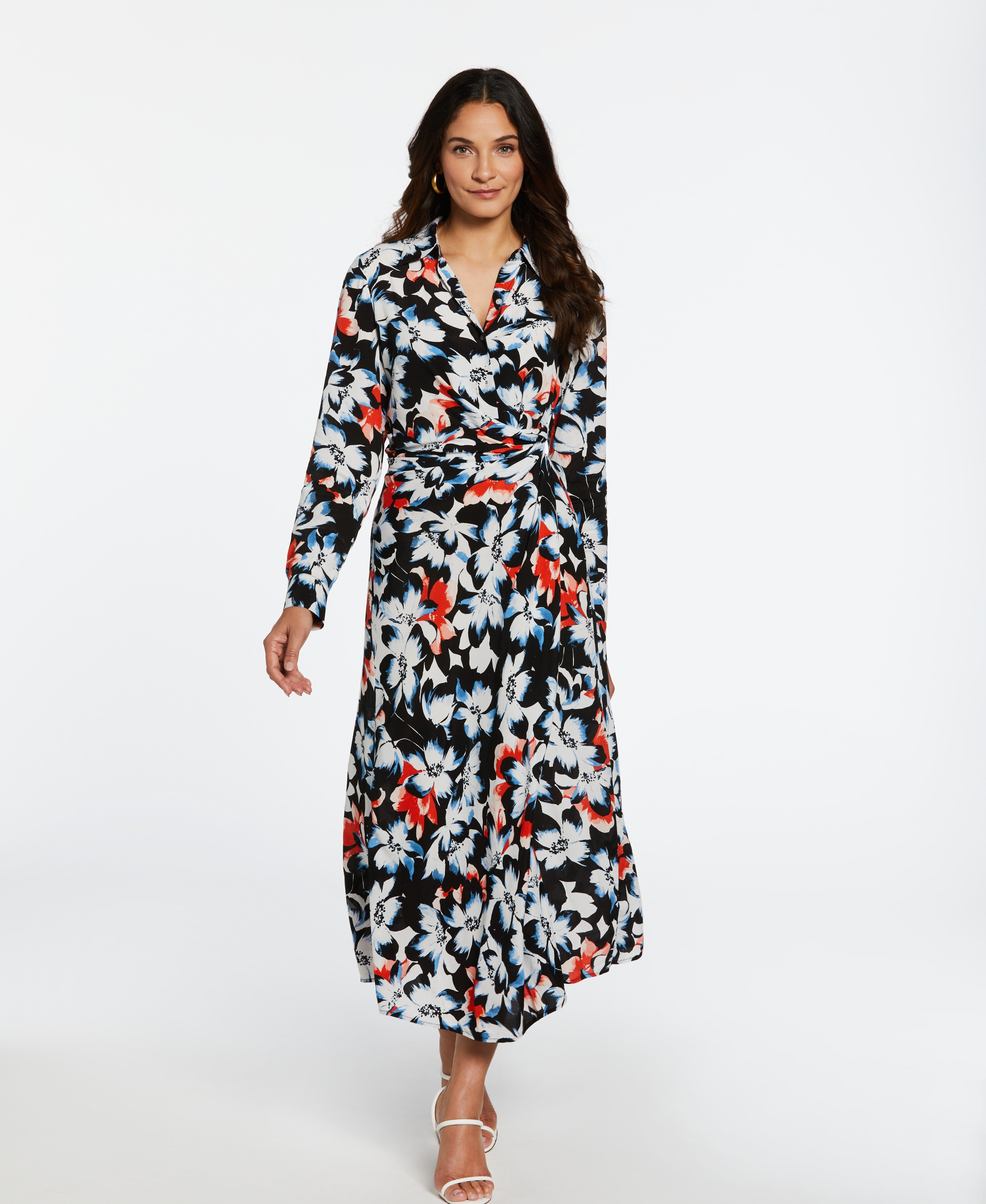 maxi dress sleeveless flowy Josie Floral Maxi Dress