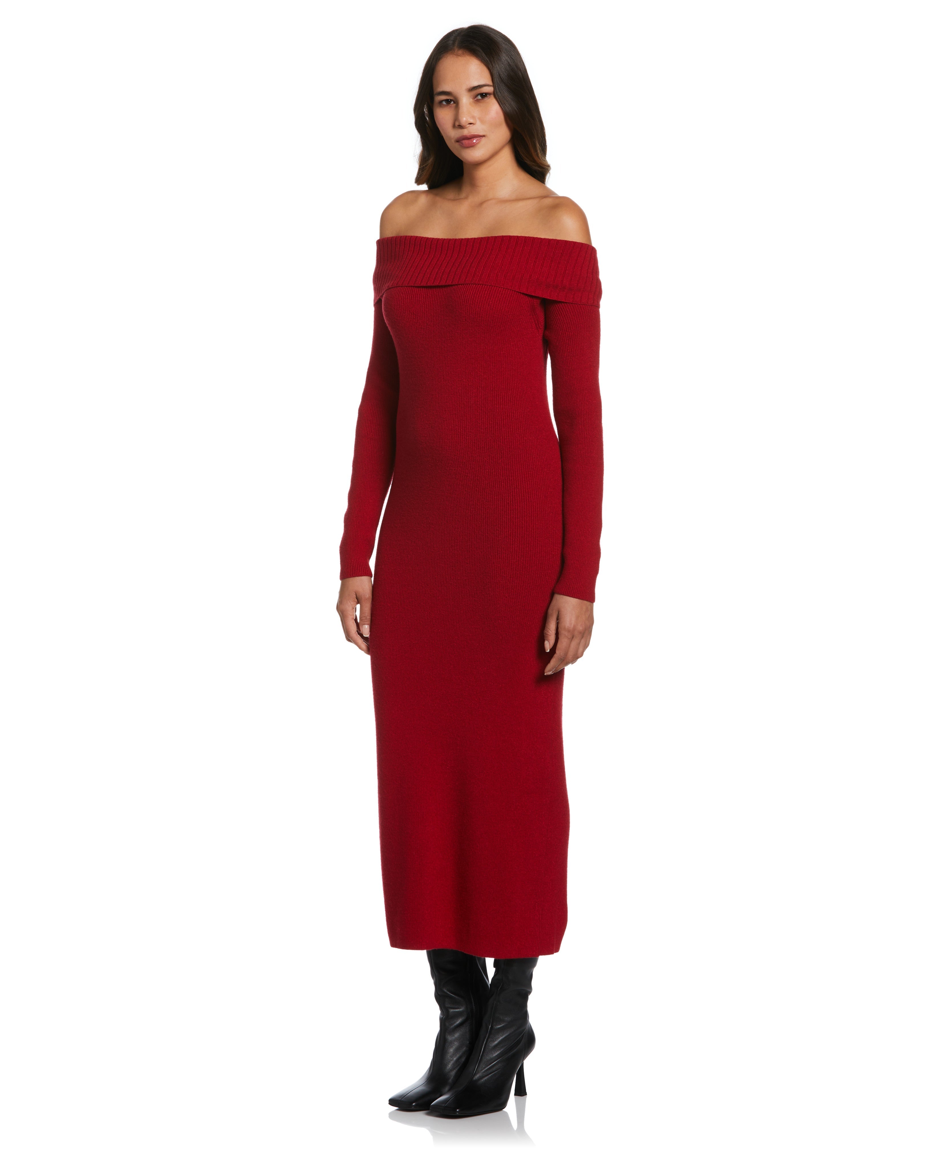 Women's Off-the-Shoulder Sweater Dress  Rafaella