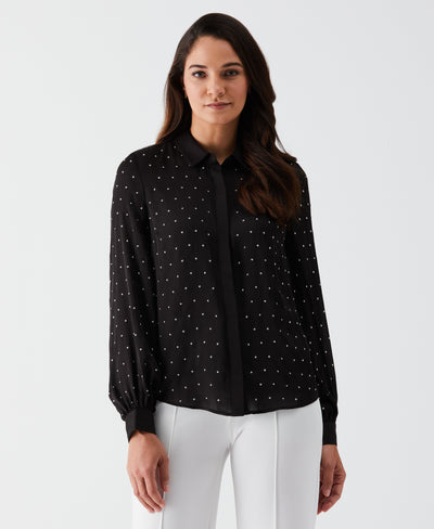Embellished Blouse (Black) 