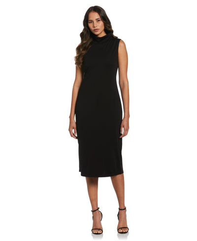 Funnel Neck Dress (Black) 