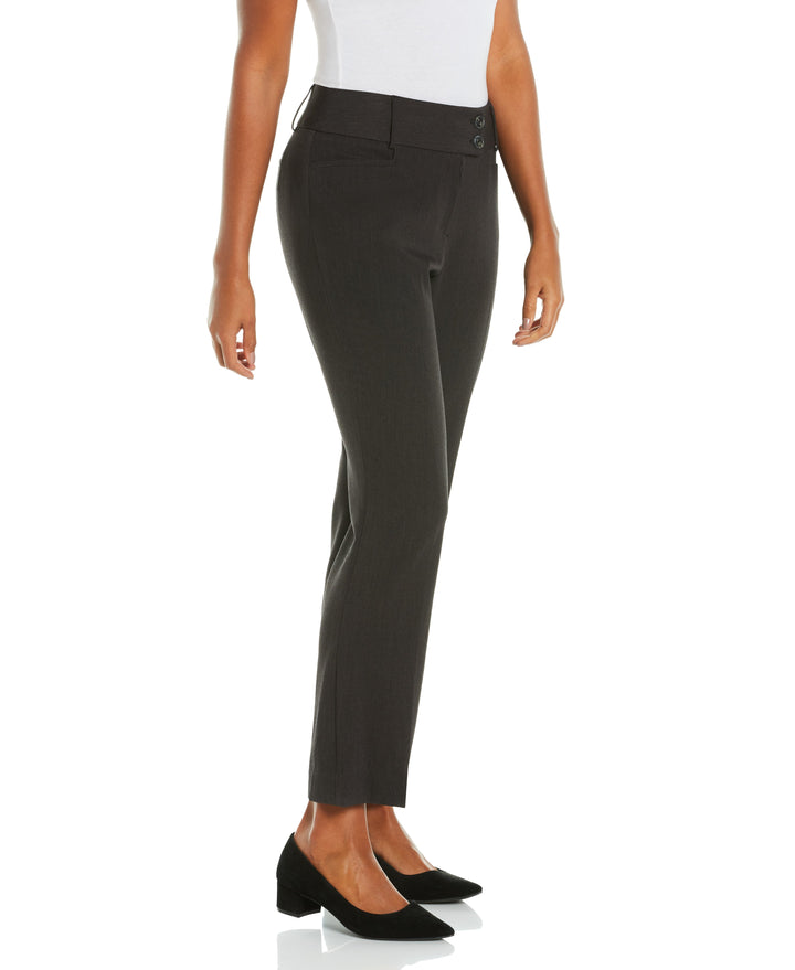 GABARDINE BOOTCUT PANT - CURVY FIT (Graphite) 