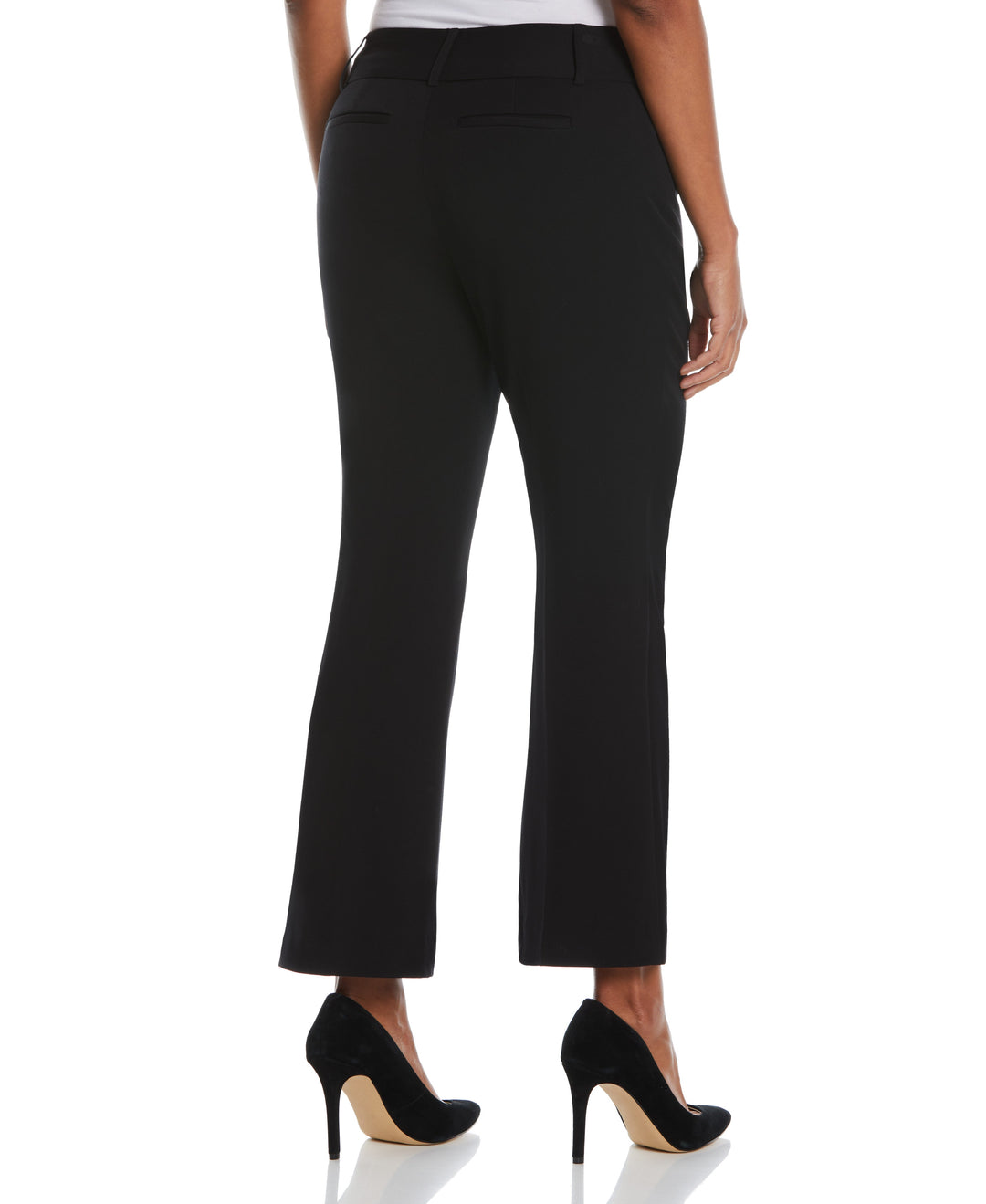 GABARDINE BOOTCUT PANT - CURVY FIT (Black) 