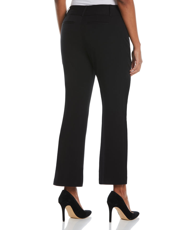 GABARDINE BOOTCUT PANT - CURVY FIT (Black) 