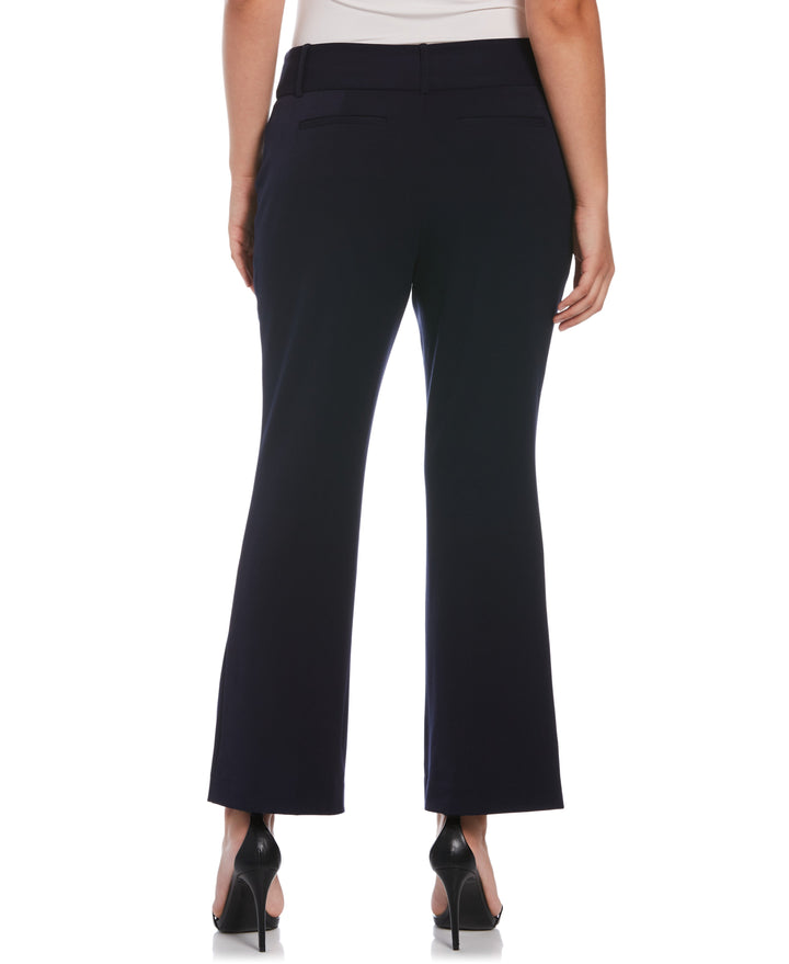 GABARDINE BOOTCUT PANT - CURVY FIT (Navy)