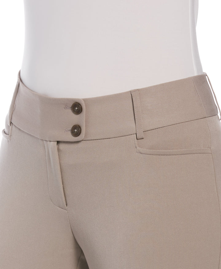 GABARDINE BOOTCUT PANT - CURVY FIT (Summer Straw) 