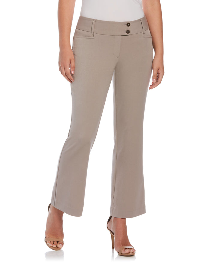 GABARDINE BOOTCUT PANT - CURVY FIT (Summer Straw) 