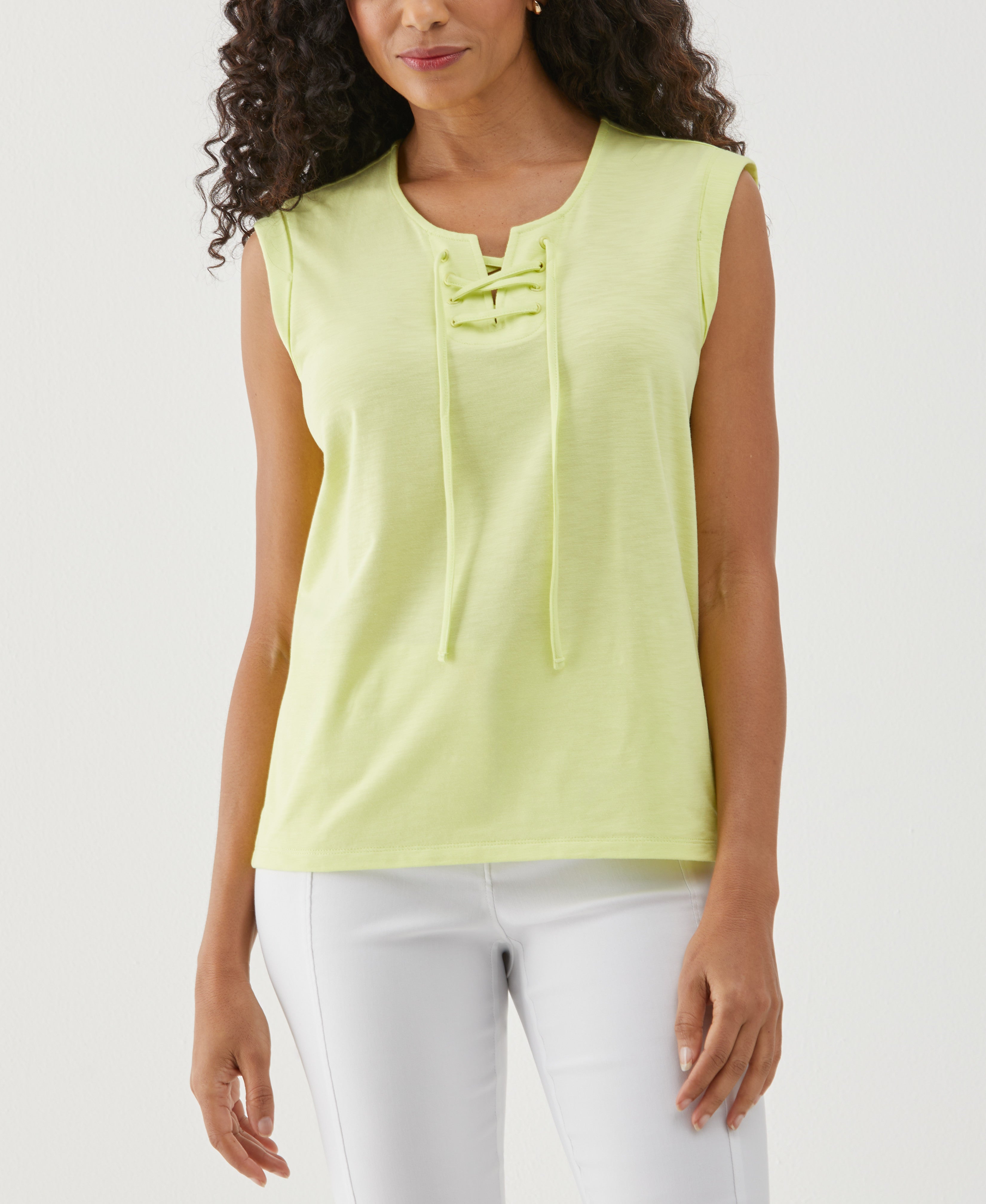 Women's Lace-Up Tank Top | Rafaella