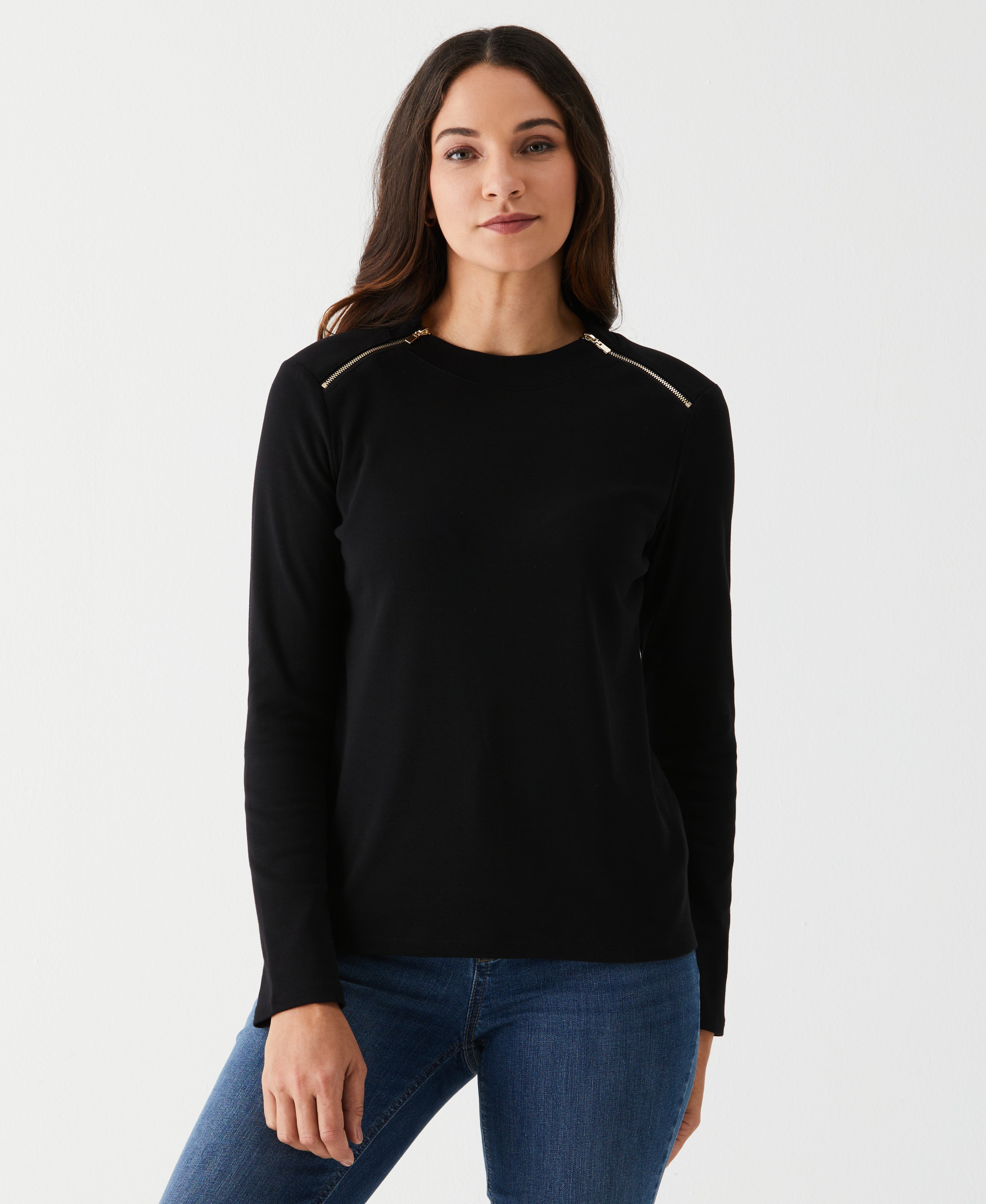 RAFFAELA D'ANGELO 売れ筋商品|||ラファエラ ダンジェロ Tシャツ トップス レディース Tops Black Women's Tops and Blouses | Rafaella®