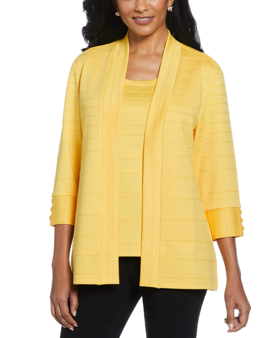 Ottoman Knit Cardigan (Daffodil) 