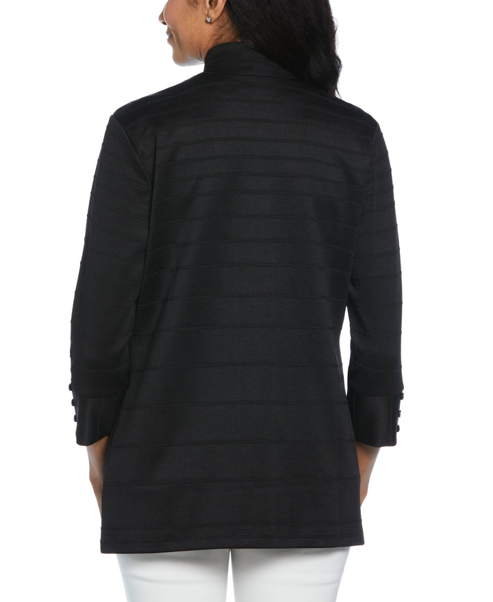 Ottoman Knit Cardigan (Black) 