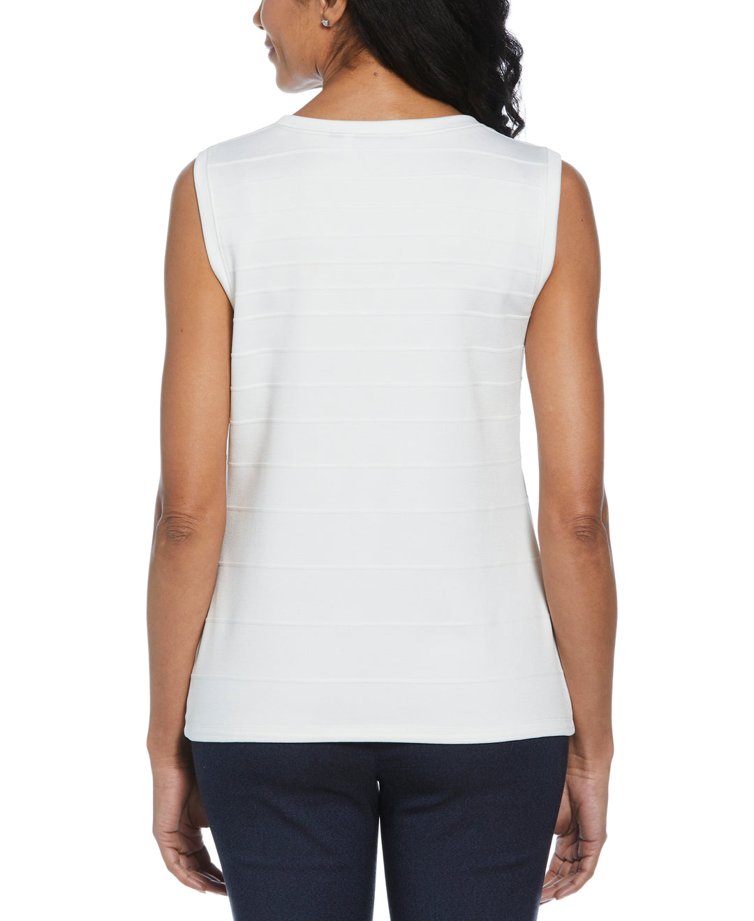 Ottoman Knit Shell Top (Star White) 
