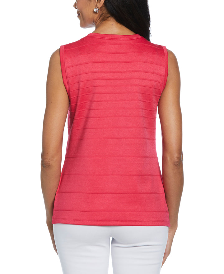 Ottoman Knit Shell Top (Raspberry) 