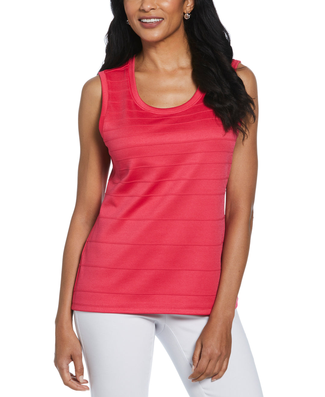 Ottoman Knit Shell Top (Raspberry) 