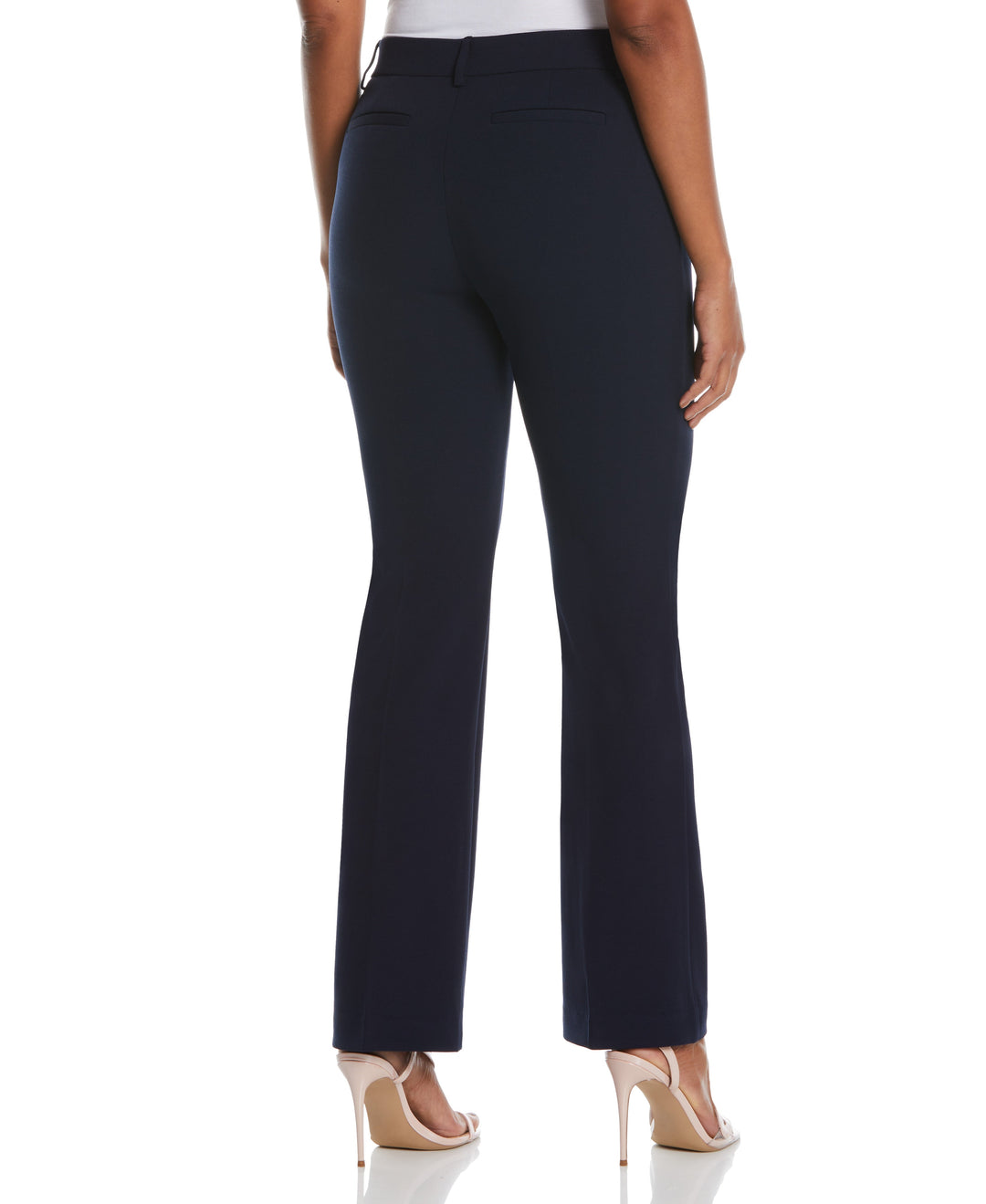 Rafaella Petite Stretch Pull On Classic Fit Crepe Pants - Navy - 10P Rafaella Petite Stretch Pull On Classic Fit Crepe Pants - Navy - 10P