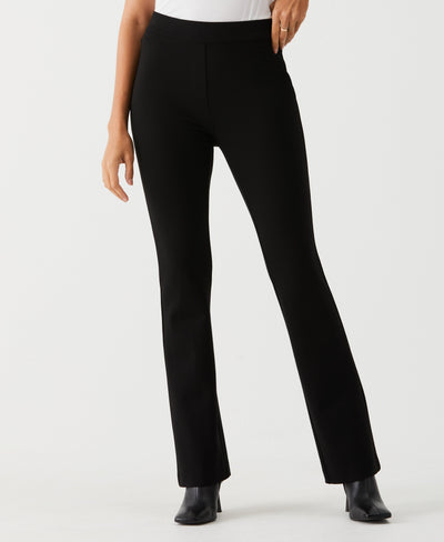 Petite Boot Cut Pull-On Pant (Black) 