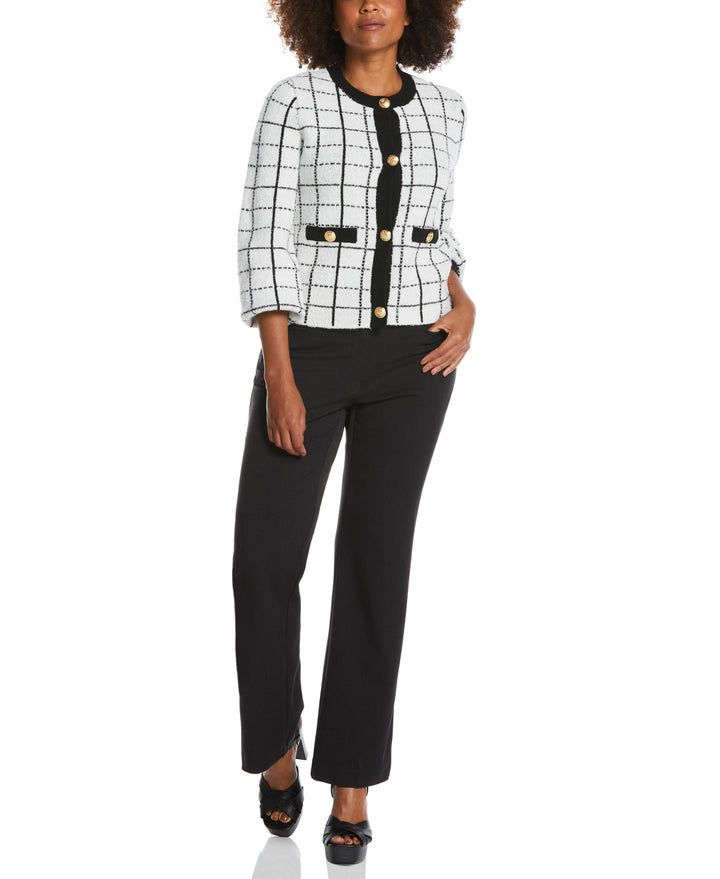 Petite Curvy Fit Boot Cut Pant (Graphite) 