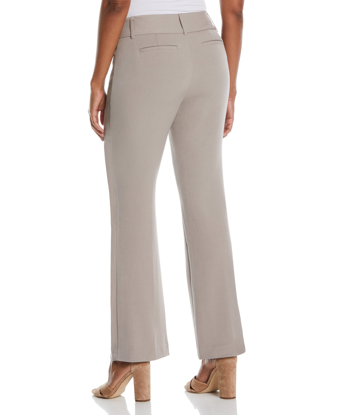 Rafaella Petite Curvy Fit Boot Cut Pants - Graphite - Size 12P Rafaella Petite Curvy Fit Boot Cut Pants - Graphite - Size 12P
