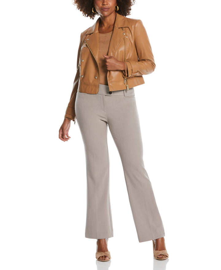 Petite Curvy Fit Boot Cut Pant (Summer Straw) 
