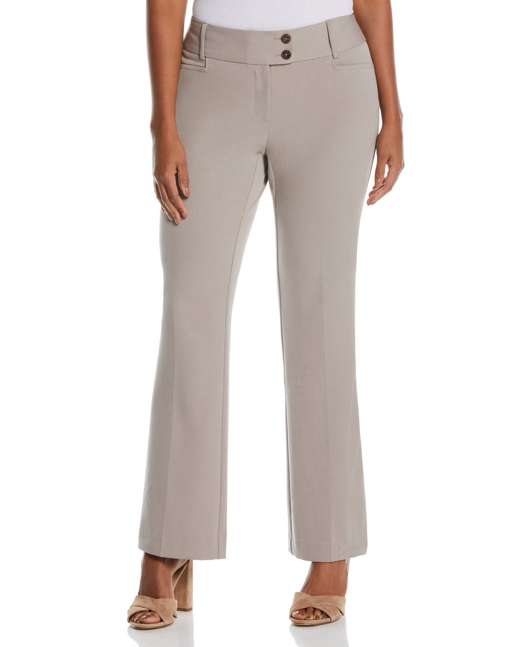 Petite Curvy Fit Boot Cut Pant (Summer Straw) 