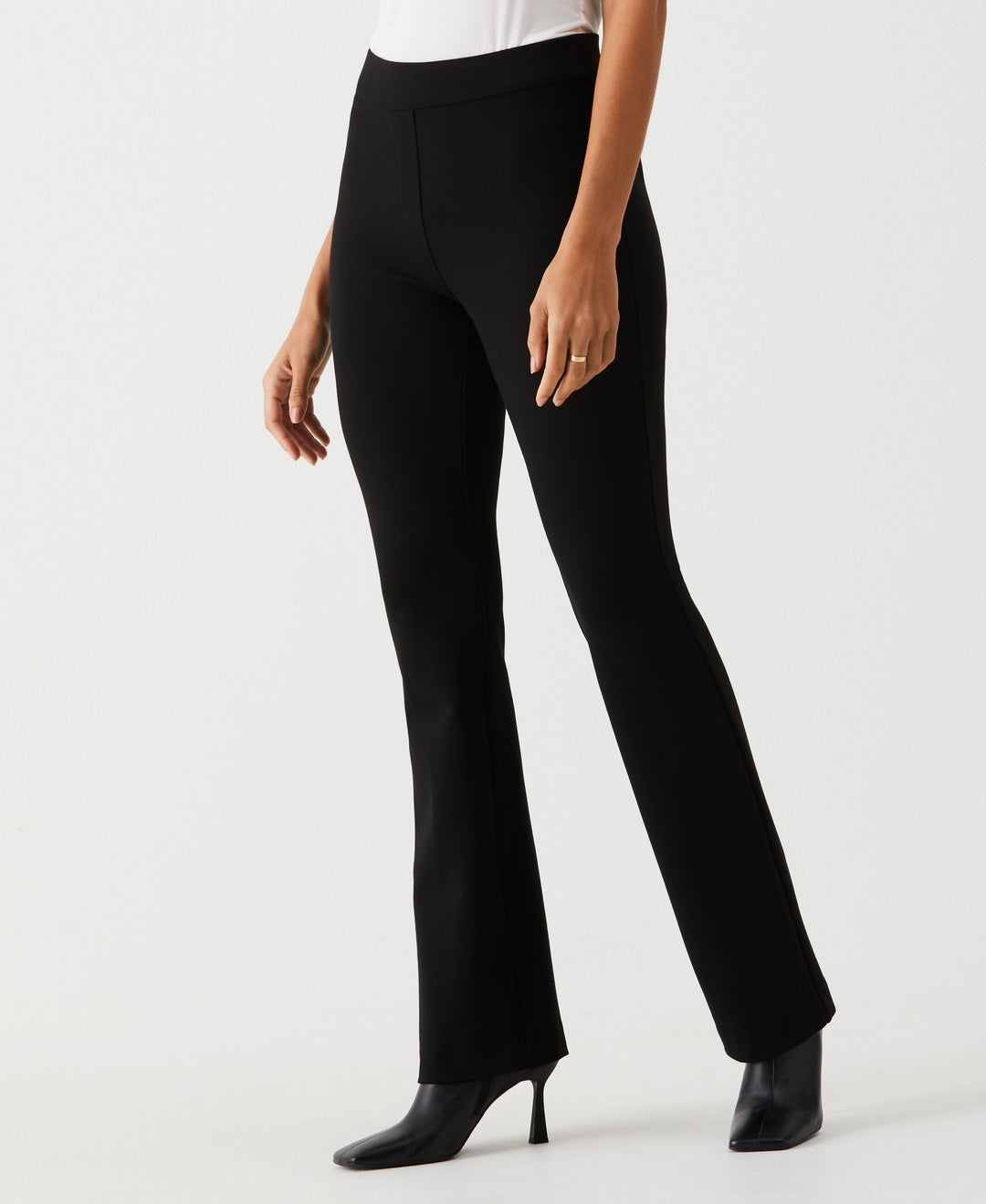 Rafaella Women's Petite Boot Cut Pull-On Pants, Black, 8P Rafaella Women's Petite Boot Cut Pull-On Pants, Black, 8P