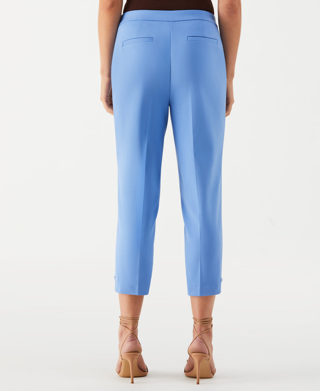 Petite Satin Twill Capri with Grommets (Ultramarine) 