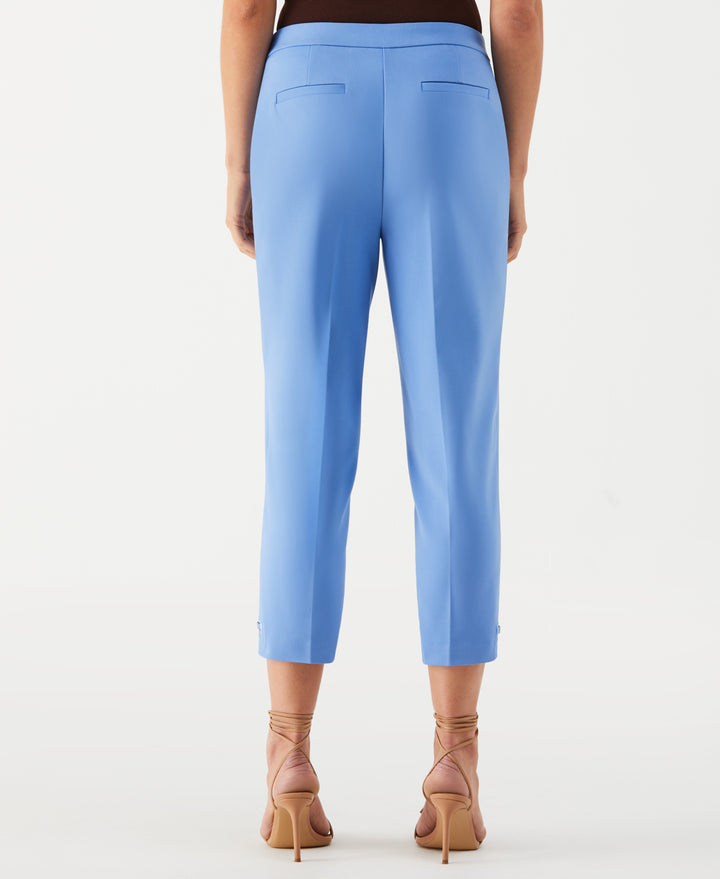 Petite Satin Twill Capri with Grommets (Ultramarine) 