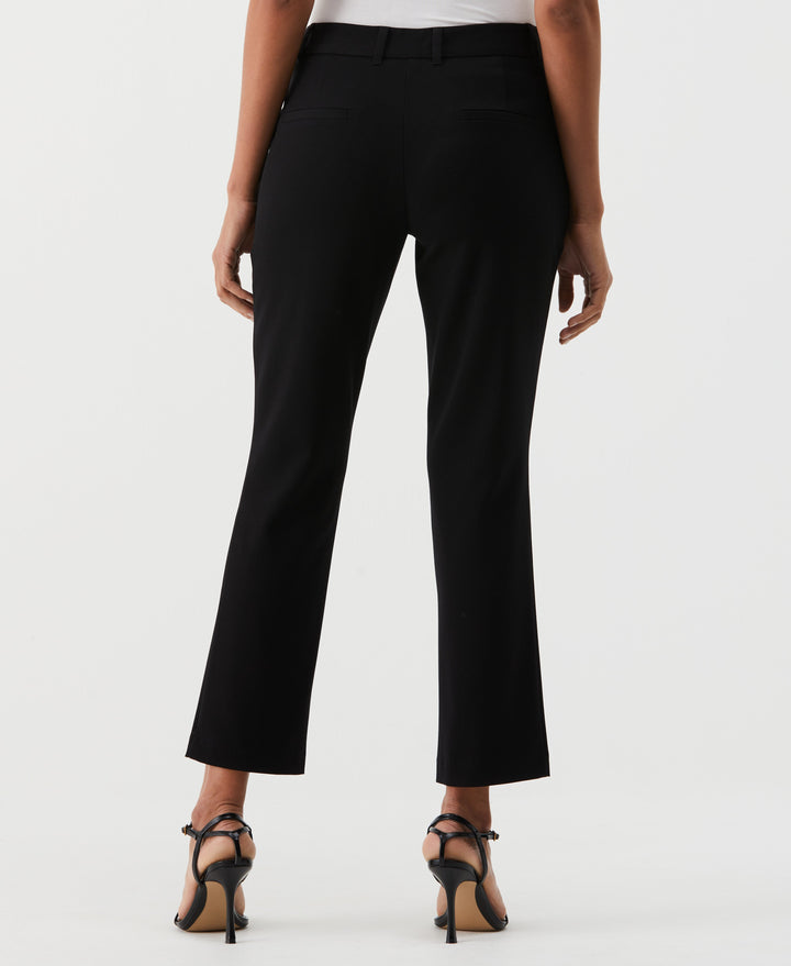 Petite Straight Leg Ankle Pant (Black) 