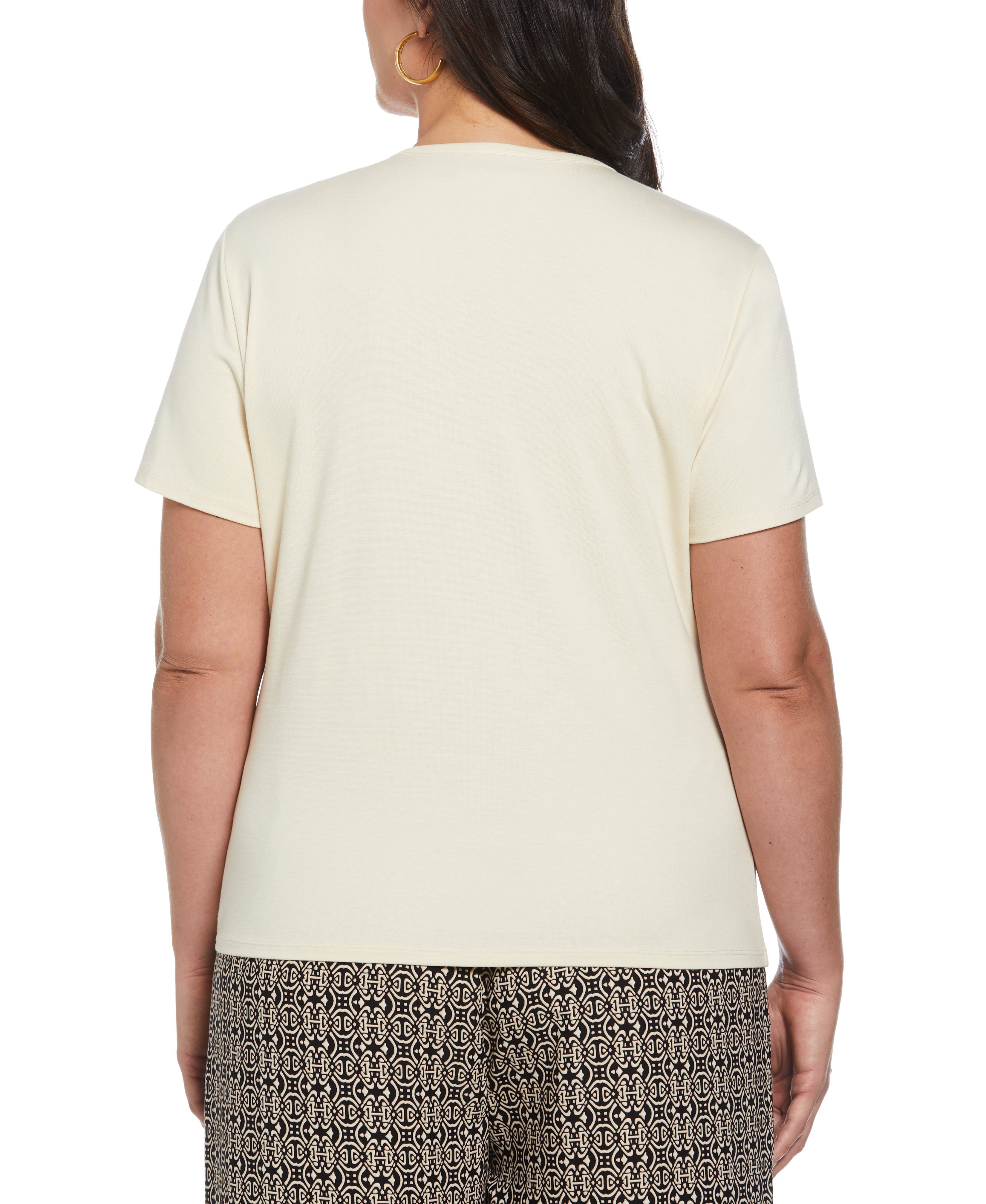 Women's Plus Size Asymmetrical Wrap Top – Rafaella