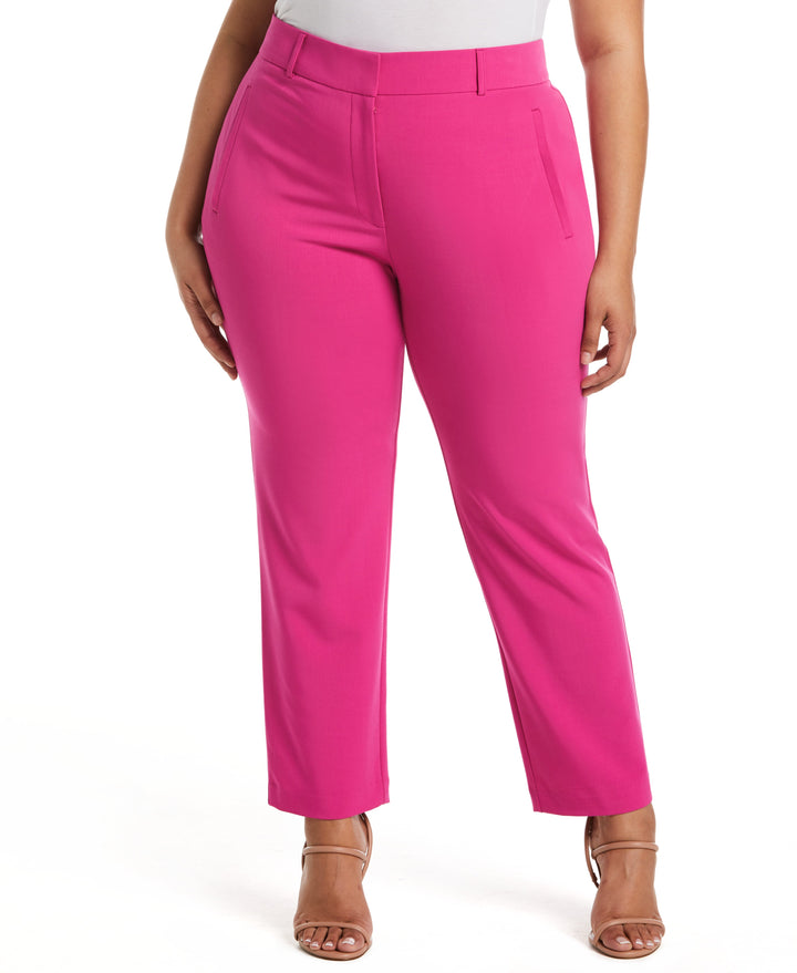 Classic Fit Clean Straight Leg Ankle Pant (Cosmo Pink) 