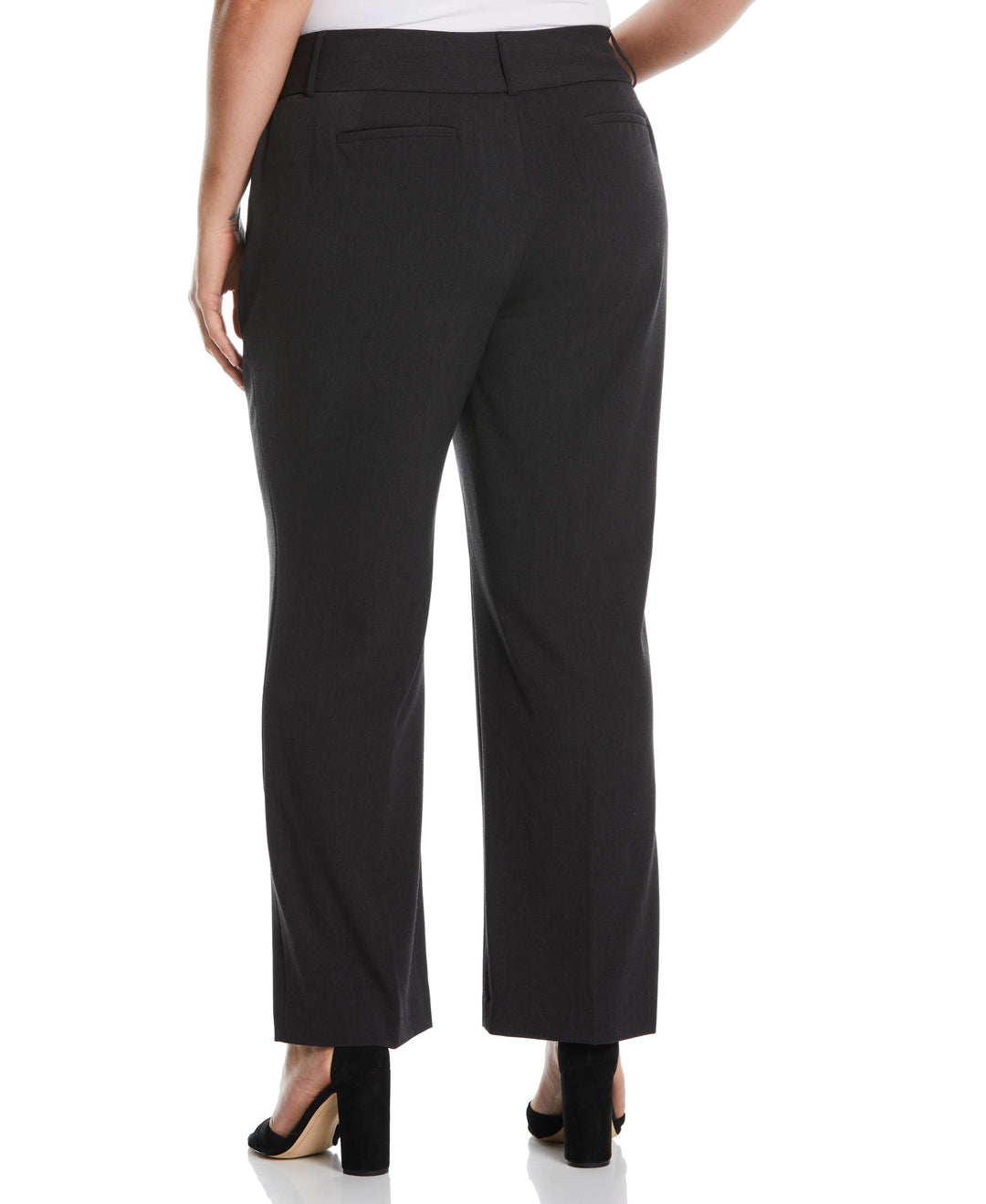 Plus Size Curvy Fit Boot Cut Pant (Graphite) 