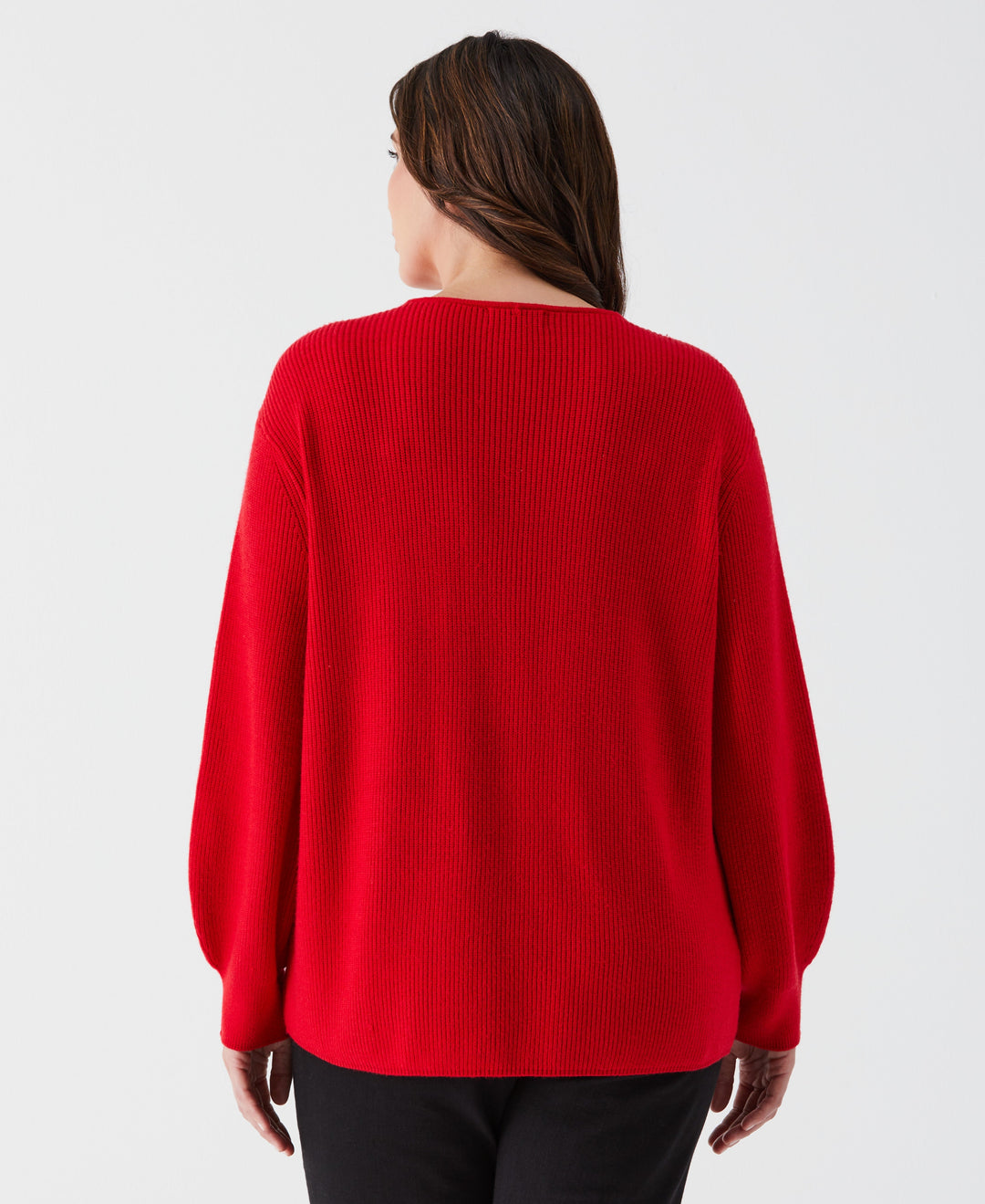 売れ筋商品|||ニューヨークコレクション ニット&セーター アウター レディース Petite Cowlneck V-Hem Sweater Red NY Collection Women's Petite Cowlneck V-Hem Sweater (Red