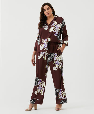 Plus Size Floral Print Set-Set-Rafaella-Sportswear
