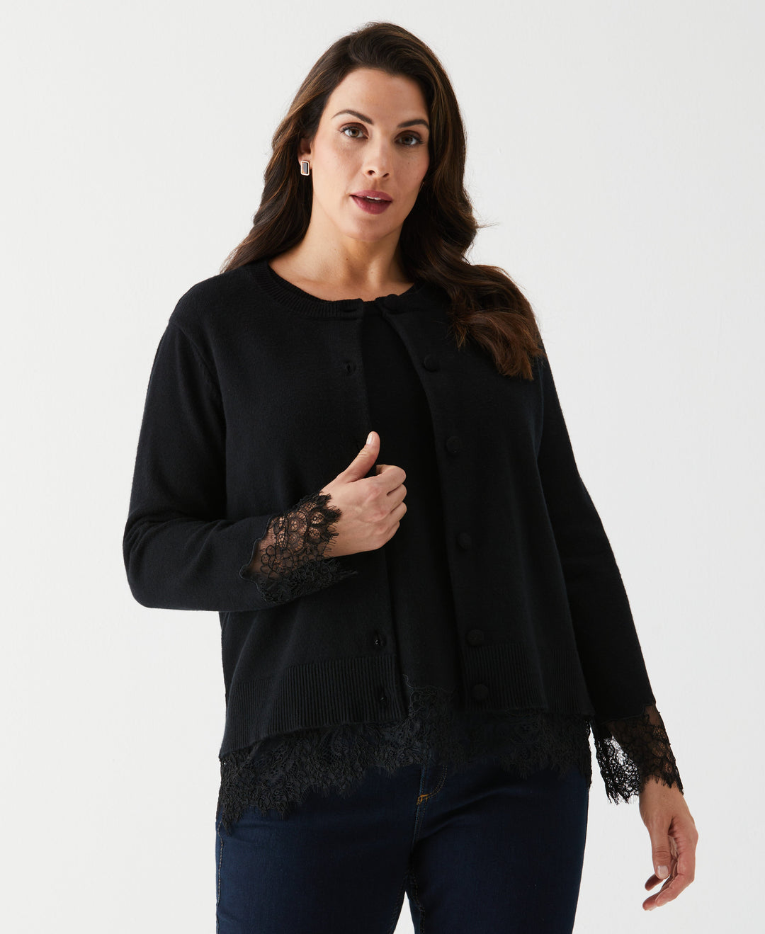 Plus-Size-Lace-Trim-Button-