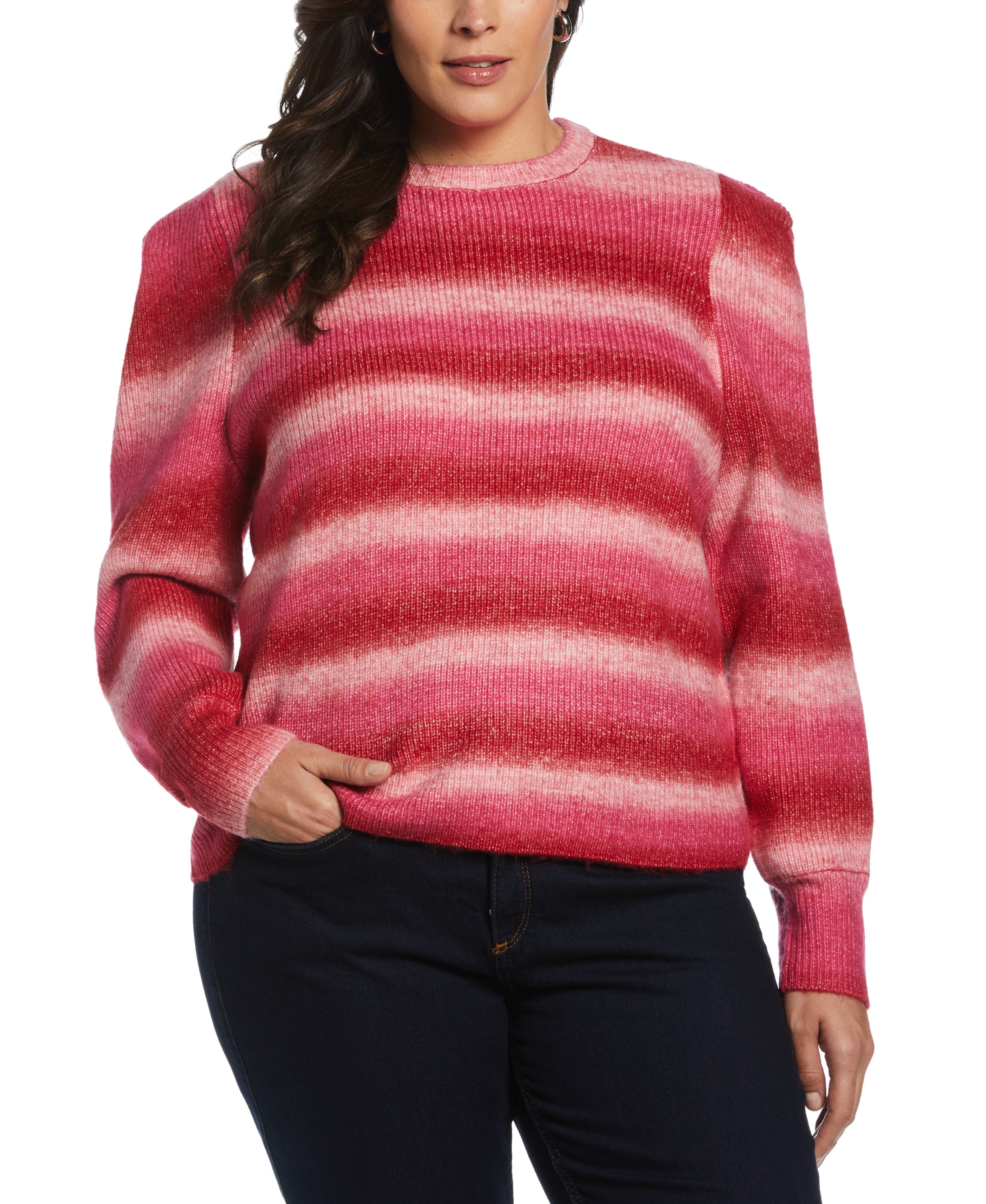 売れ筋商品|||ベルディーニ ニット&セーター アウター レディース Black Label Plus Size Off-The-Shoulder Sweater Bluebell, Winter White Women's Plus Size Sweaters | Rafaella®