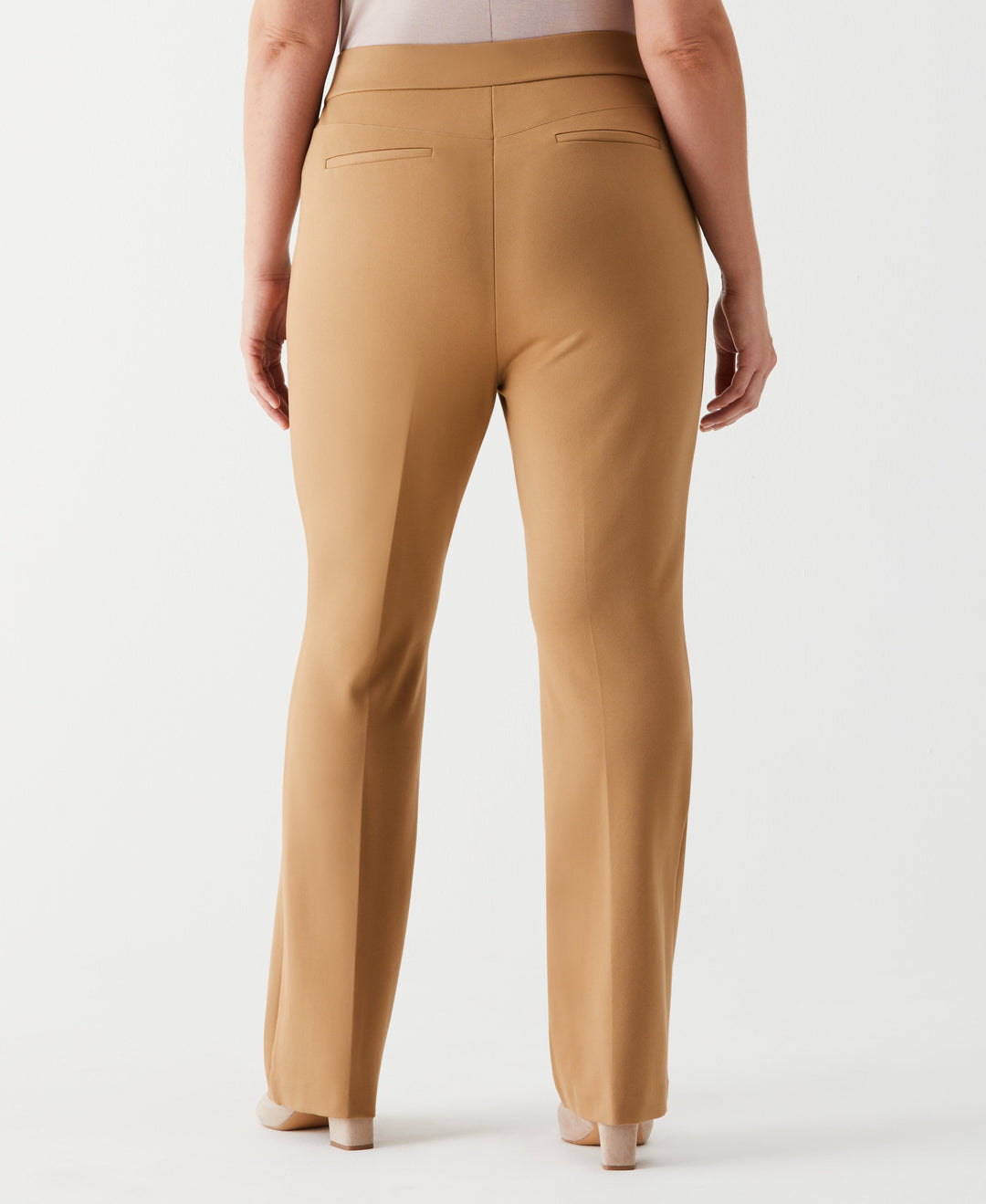 Plus Size Ponte Knit Bootcut Pull-On Pant
