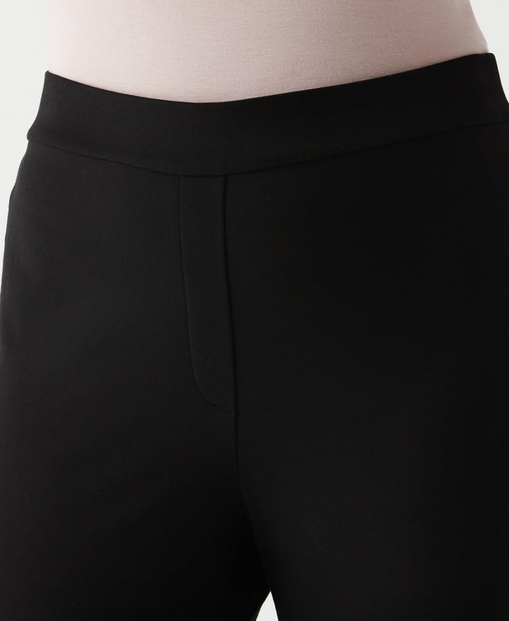 Plus Size Boot Cut Pull-On Pant (Black) 