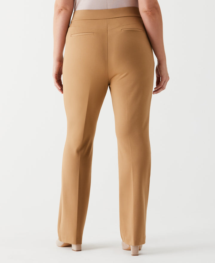 Plus Size Short Length Boot Cut Pull-On Pant (Tigers Eye) 