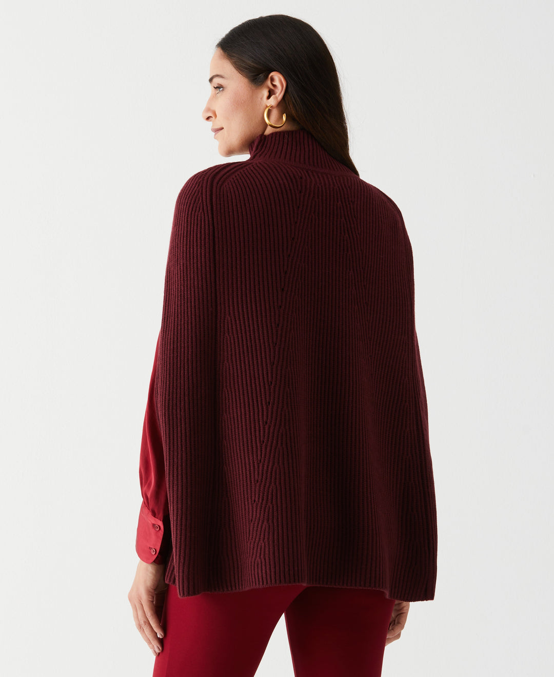 Women's Poncho Sweater | Rafaella
