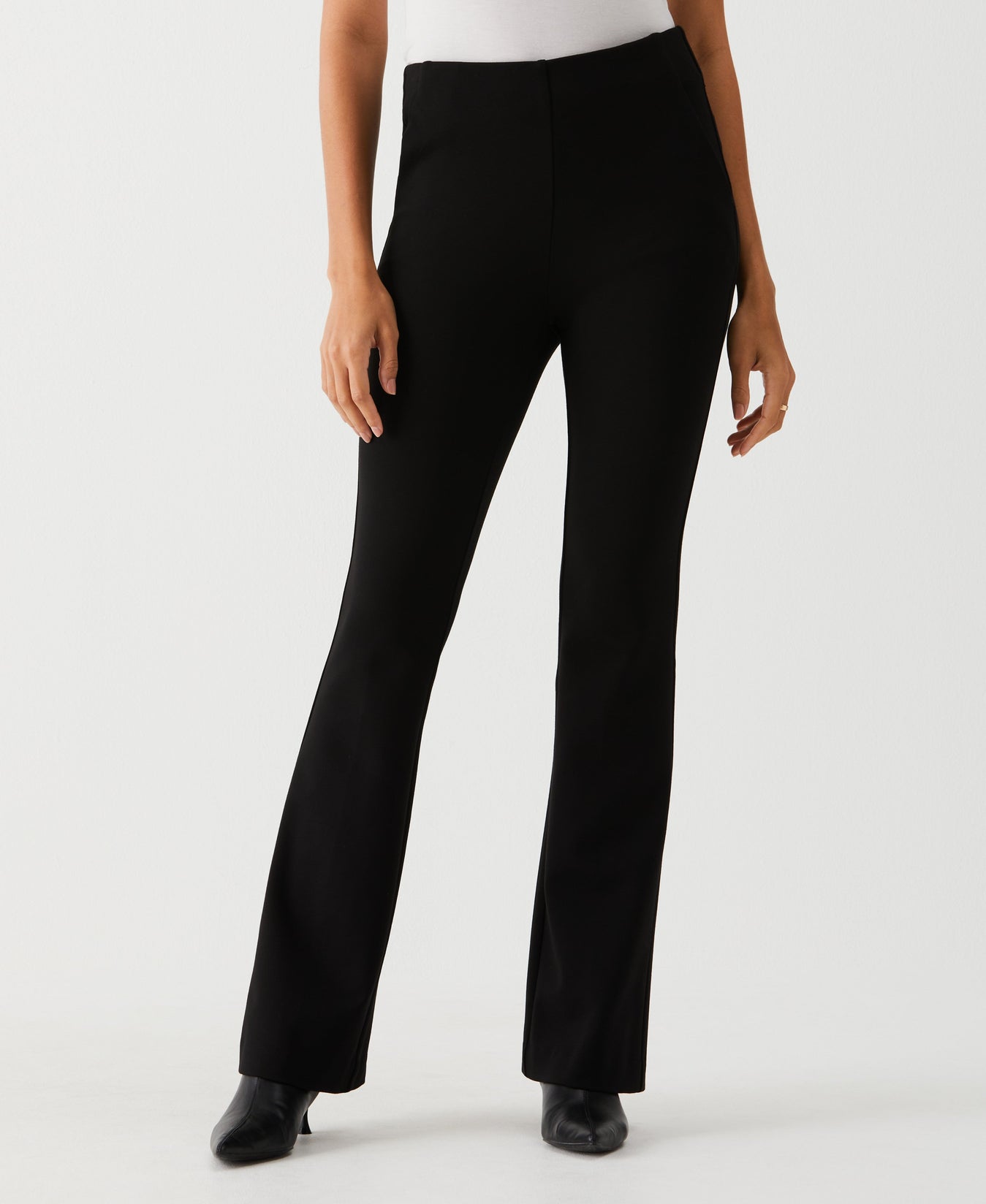 Roll-waist boot-cut pant, Twik