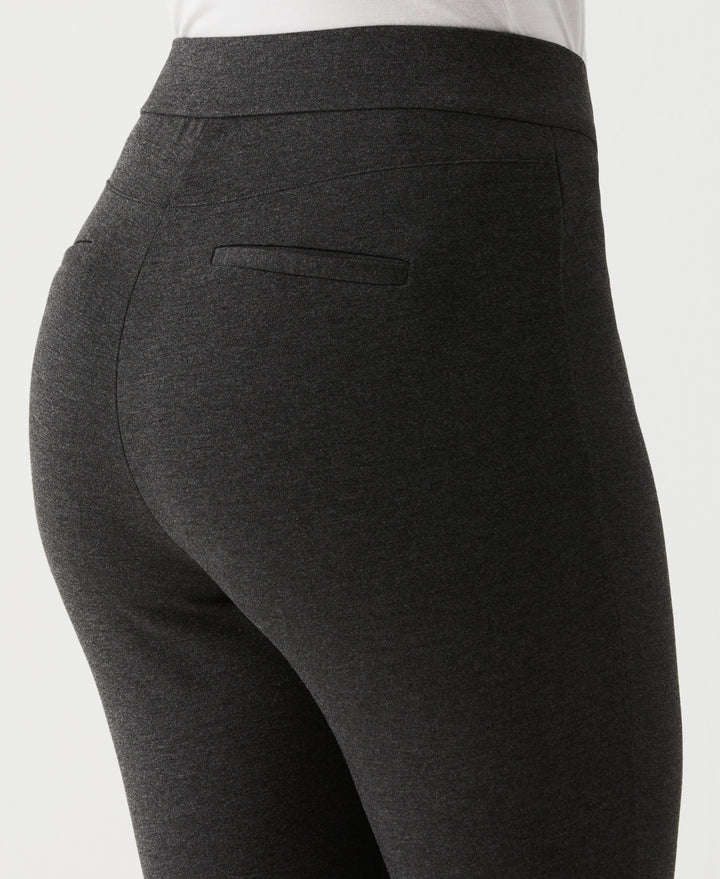 Short Length Boot Cut Pull-On Pant (Charcoal Tweed Heather) 