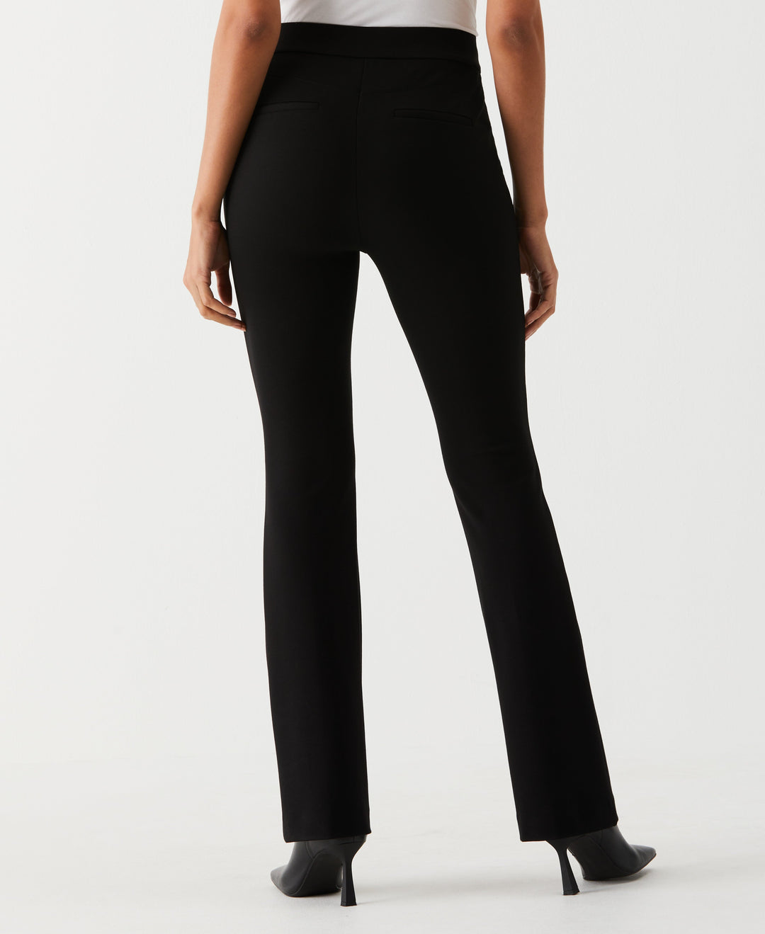 Short Length Boot Cut Pull-On Pant (Black) 