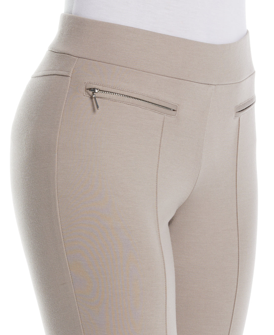 PONTE KNIT SLIM LEG PANT - COMFORT FIT (Summer Straw) 