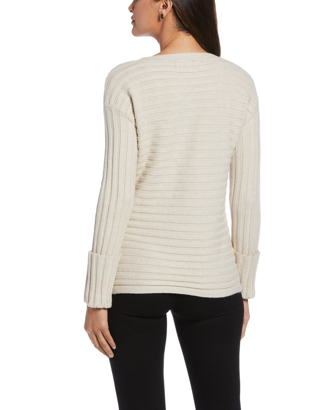 Sweater Ribbed Bottom Women's Ribbed Sweater – Rafaella