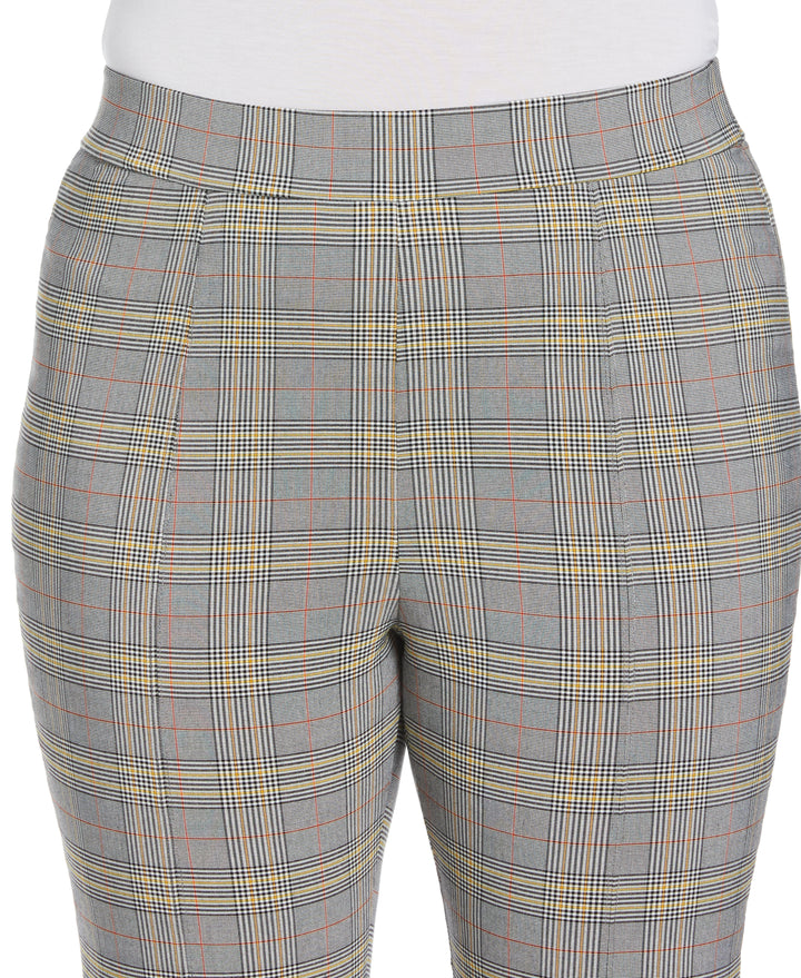 Slit Front Pull-On Pant (Black) 