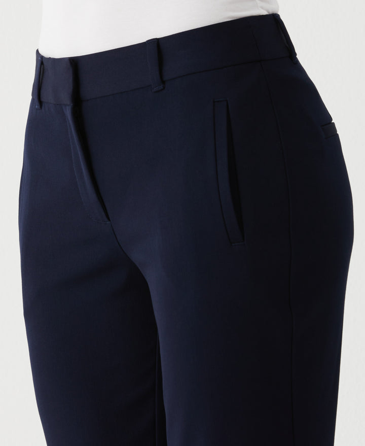 Straight Leg Ankle Pant (Navy) 