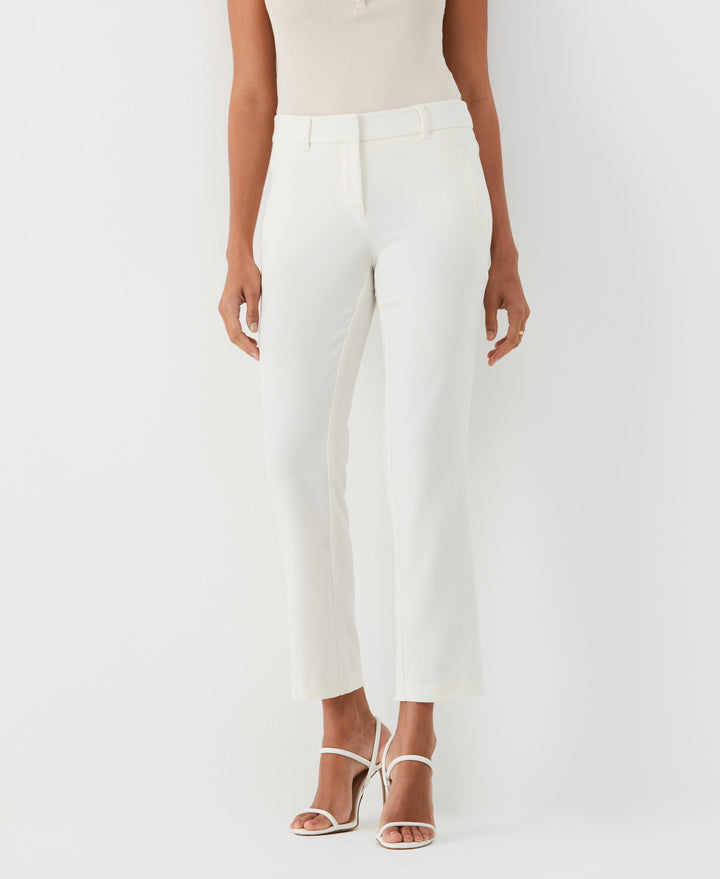 Straight Leg Ankle Pant (Egret) 