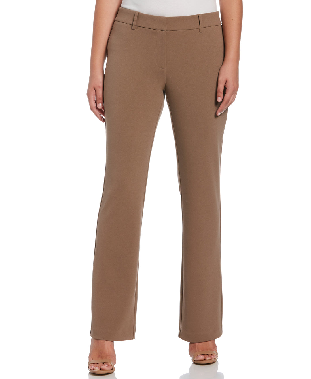 STRETCH CREPE PANT - CLASSIC FIT (Fossil) 