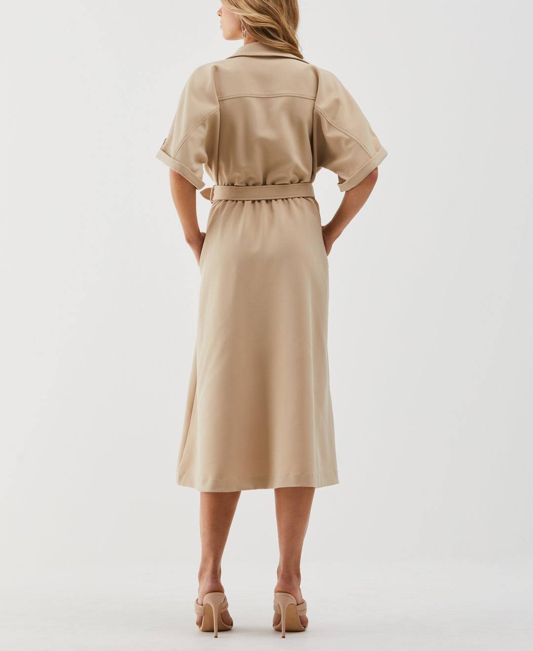 Utility Shirt Dress (Irish Cream) 