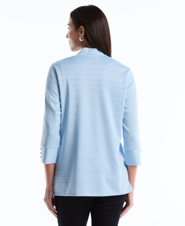 Ottoman Knit Cardigan (Cerulean) 