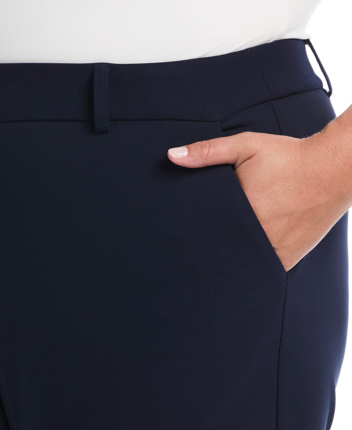 Plus Size Bootcut Pant with Pockets (Navy) 